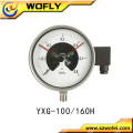 Explosion-proof induction electric contact pressure gauge